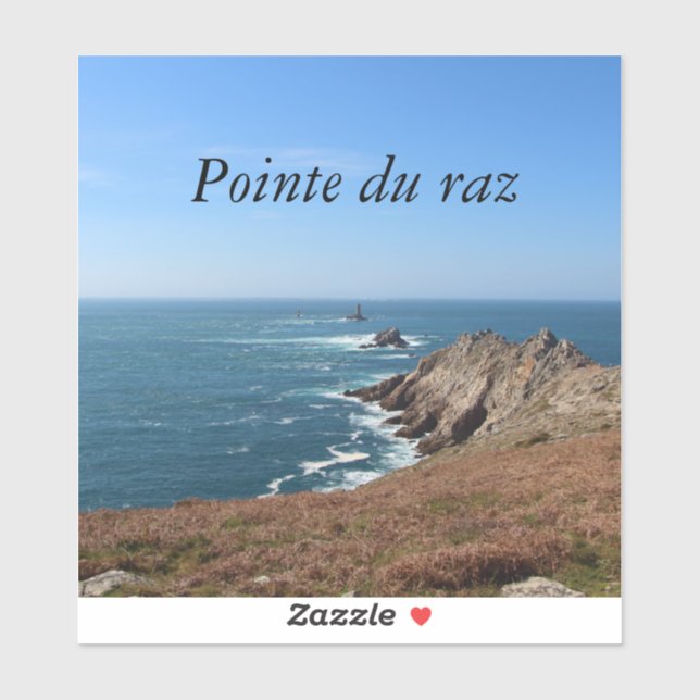 Pointe du Raz in Plogoff Sticker (Sheet)