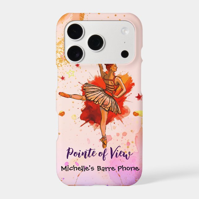 Pointe of View – Custom Ballet  Iphone Case (Back)