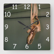 Pointe Shoe Wall Clock