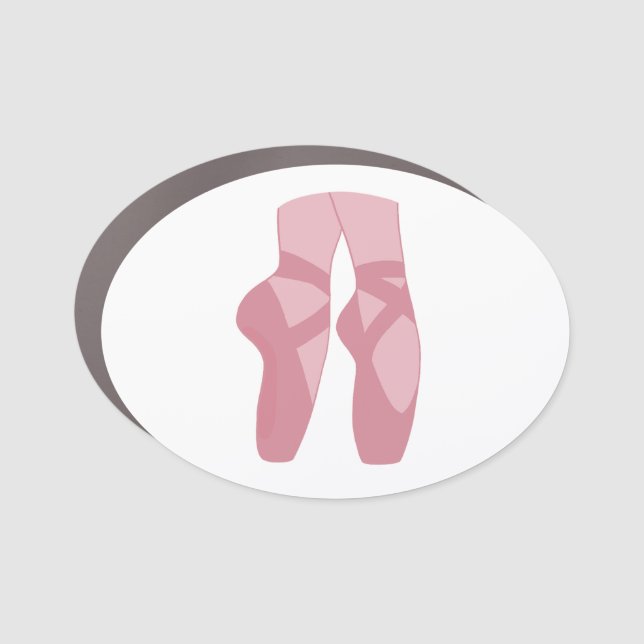 Pointe shoes car magnet  (Front)