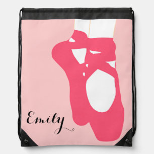 Pointe Shoes Drawstring Bag