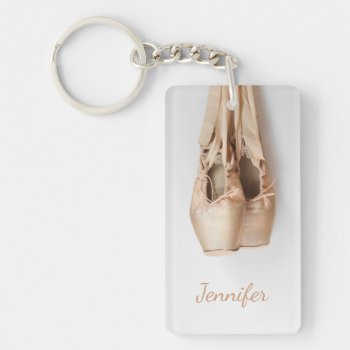 Pointe Shoes Keychain by CarriesCamera at Zazzle