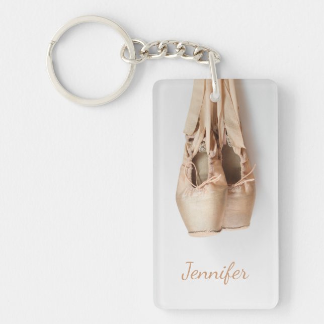 Pointe Shoes Keychain (Front)