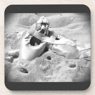Pointe Shoes on the Beach Beverage Coaster