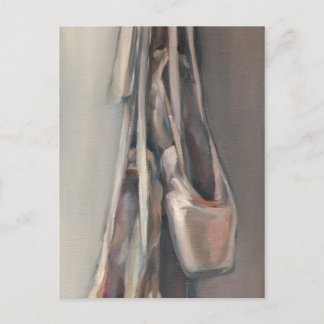 Pointe shoes postcard