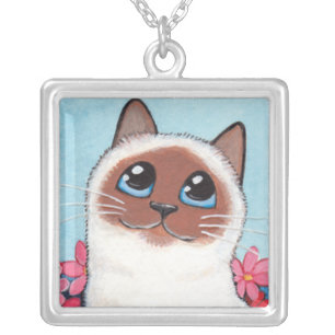 Pointed Birman Cat   Cat Art Pendant
