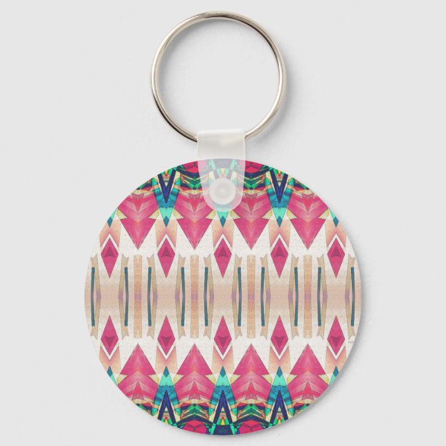 Pointed Mirror Abstract Keychain (Front)