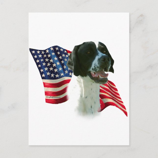 Pointer (blk)  Flag Postcard (Front)