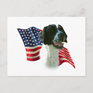 Pointer (blk) Flag Postcard