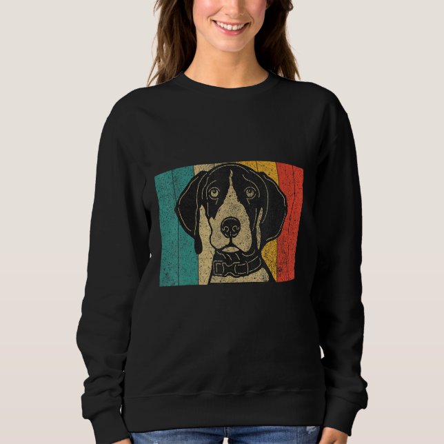 Pointer Design Vintage German Shorthaired Pointer  Sweatshirt (Front)