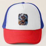 Pointer Dog Halloween Square Trucker Hat