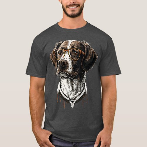 Pointer dog hipster 5 T_Shirt