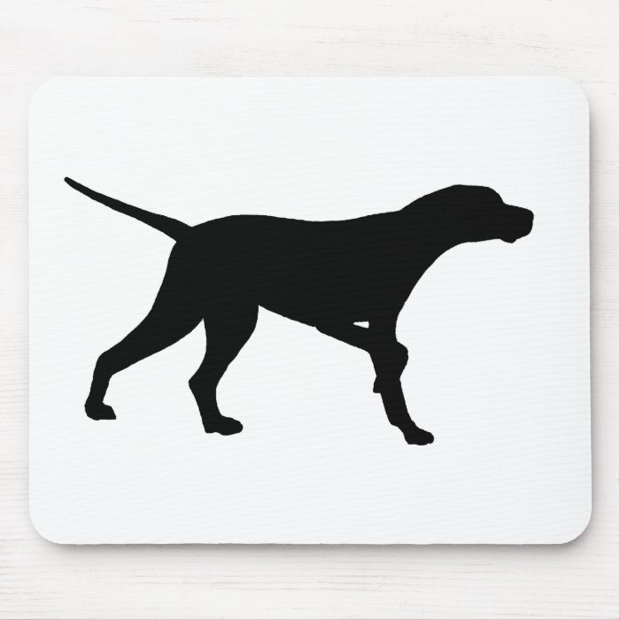 Pointer Dog (in black) Mouse Mat