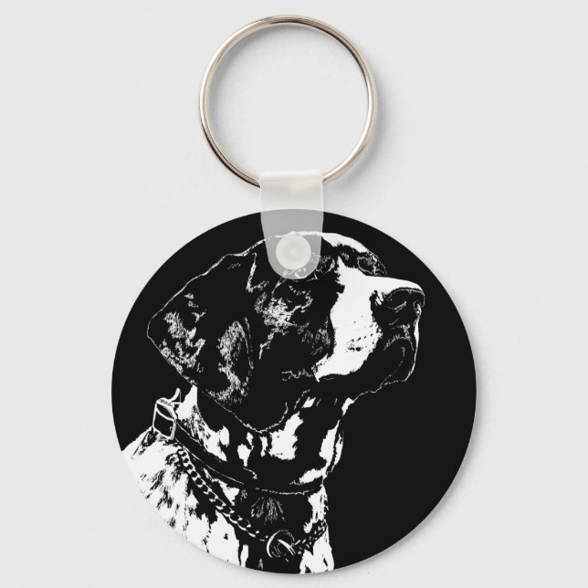 Pointer Dog Key Chains Stylish Dog Lover Keychains (Front)