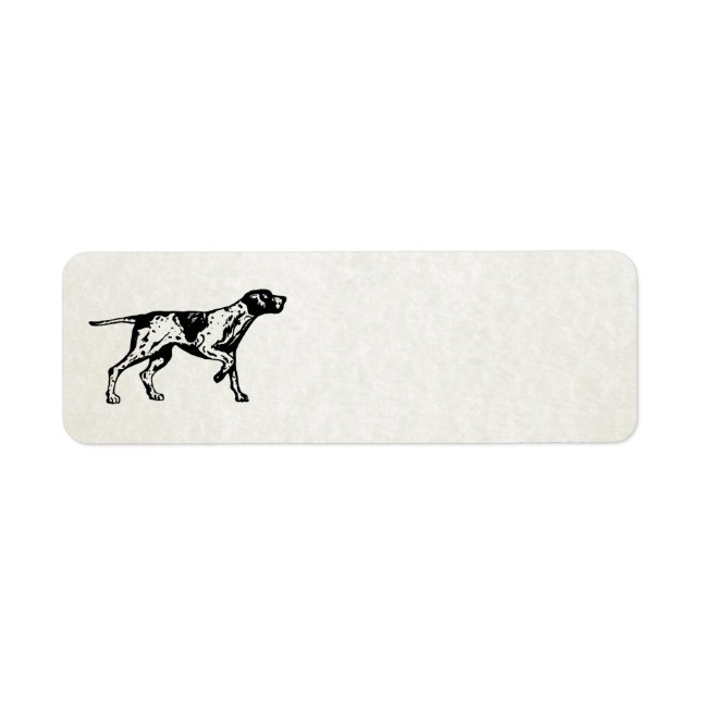 pointer dog label (Front)