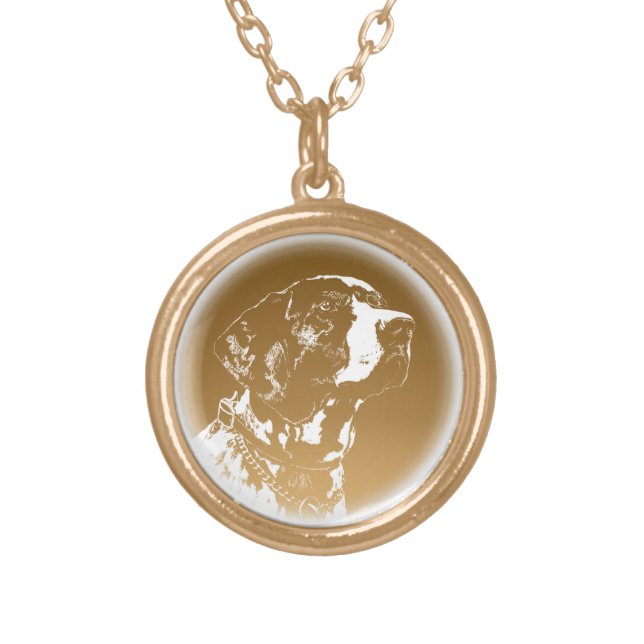 Pointer Dog Necklace Dog Lover Necklaces & Gifts (Front)