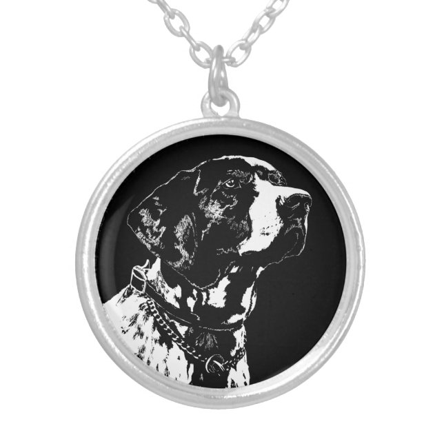 Pointer Dog Necklace Dog Lover Necklaces & Gifts (Front)