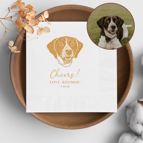 Pointer Dog Personalized Cheers Napkins