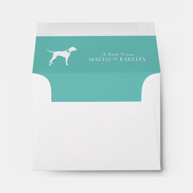 Pointer Dog Puppy English Setter Envelope (Back (Bottom))
