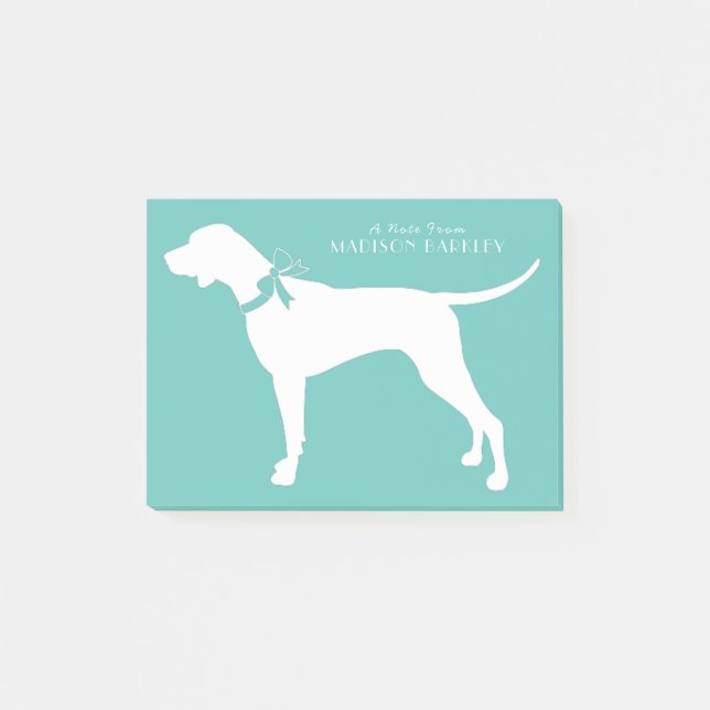 Pointer Dog Puppy English Setter Post-it Notes (Front)