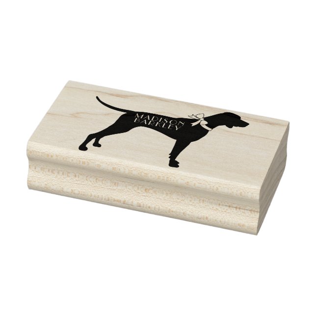 Pointer Dog Puppy English Setter Rubber Stamp (Stamp)