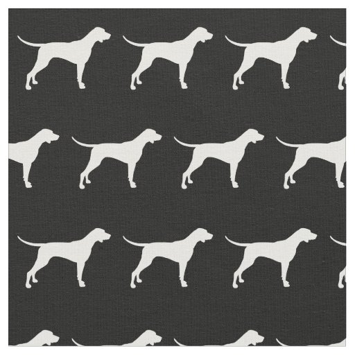 Pointer Dog Silhouette Pet Fabric