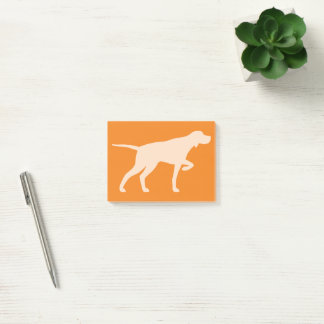 Pointer Dog Silhouette Pointing Post-it Notes
