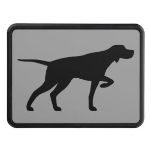 Pointer Dog Silhouette Tow Hitch Cover