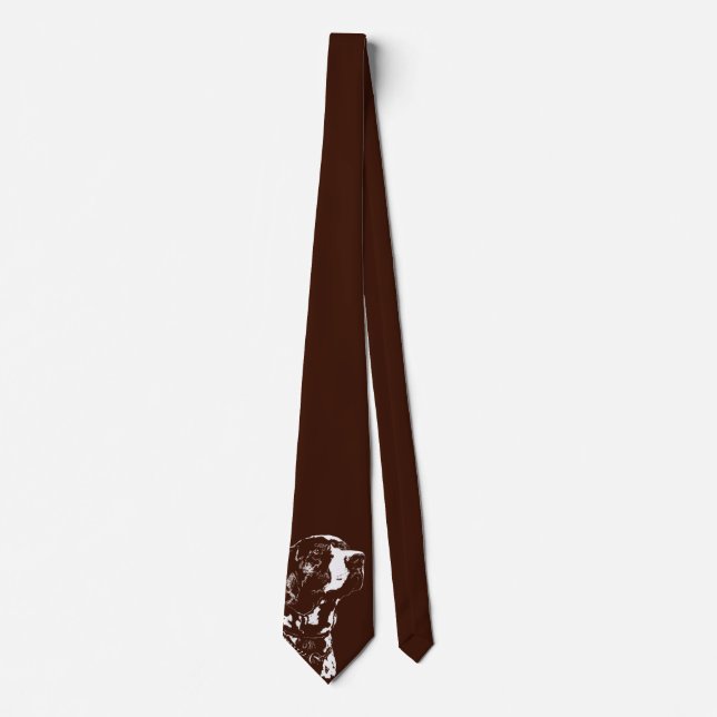 Pointer Dog Ties Stylish Dog Lover Neckties Gifts (Front)