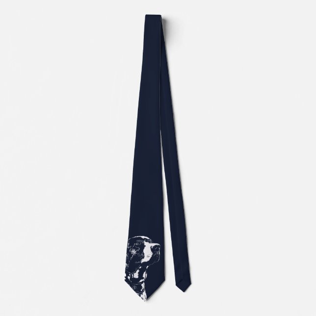 Pointer Dog Ties Stylish Dog Lover Neckties Gifts (Front)