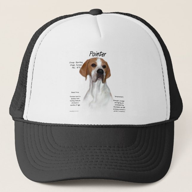 Pointer History Design Trucker Hat (Front)