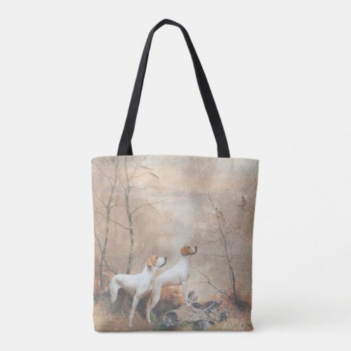 Pointer  Hunting  Tote Bag