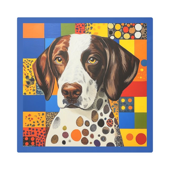 Pointer in Colorful Pop Art (Front)