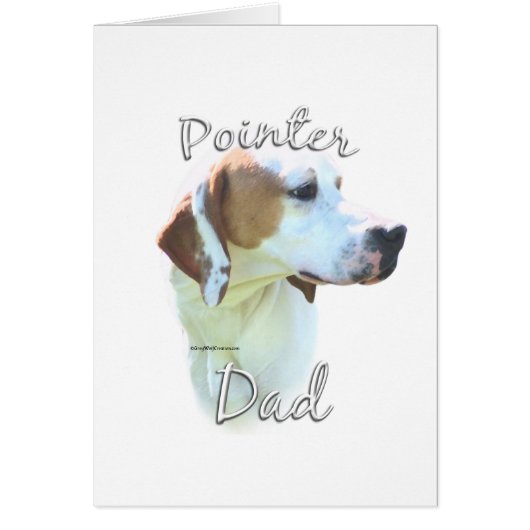 Pointer (lemon) Dad 2 Cards (Front)