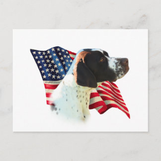 Pointer (liver) Flag Postcard