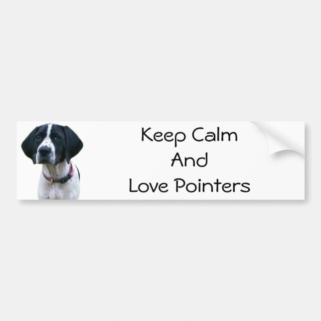 Pointer Love Bumper Sticker (Front)