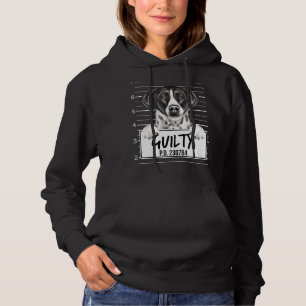 Pointer Mugshot Guilty Dog Hoodie