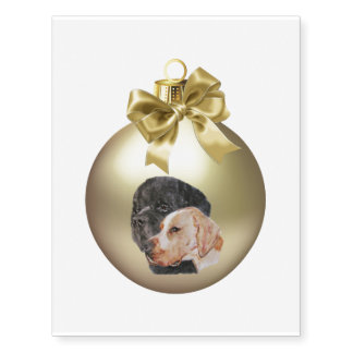 Pointer & Newfoundland Temporary Tattoos