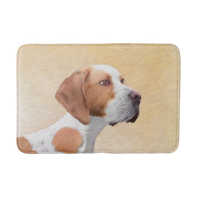 Pointer Painting - Cute Original Dog Art Bath Mat (Front)