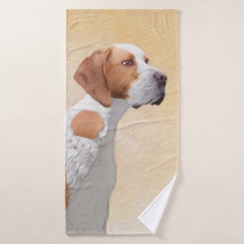 Pointer Painting _ Cute Original Dog Art Bath Towel Set
