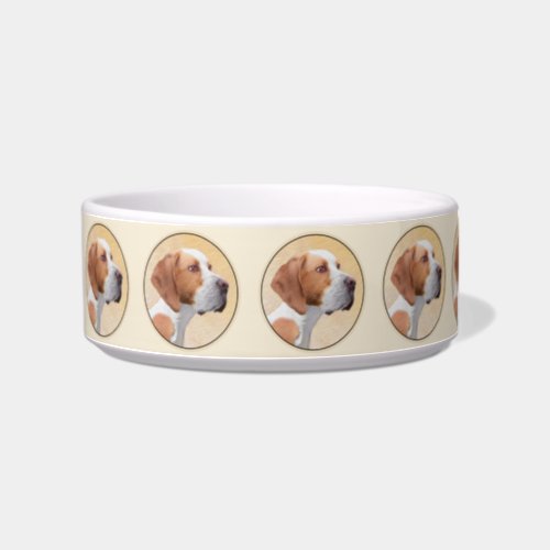 Pointer Painting _ Cute Original Dog Art Bowl