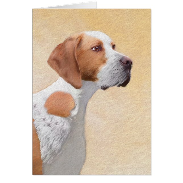 Pointer Painting - Cute Original Dog Art Cards (Front)
