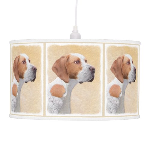 Pointer Painting _ Cute Original Dog Art Ceiling Lamp
