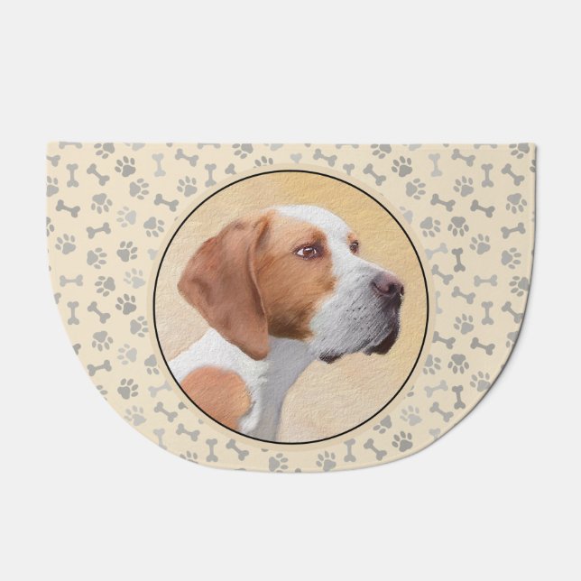 Pointer Painting - Cute Original Dog Art Doormat (Front)