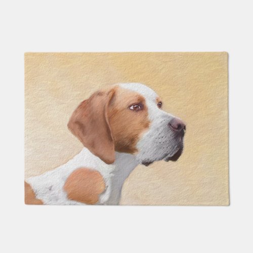 Pointer Painting _ Cute Original Dog Art Doormat