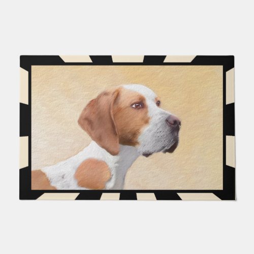 Pointer Painting _ Cute Original Dog Art Doormat