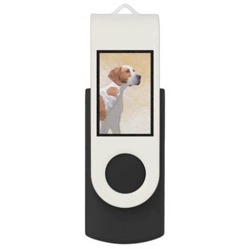 Pointer Painting _ Cute Original Dog Art Flash Drive