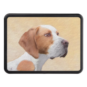Pointer Painting - Cute Original Dog Art Hitch Cover