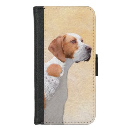 Pointer Painting _ Cute Original Dog Art iPhone 87 Wallet Case