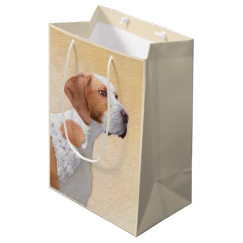 Pointer Painting _ Cute Original Dog Art Medium Gift Bag